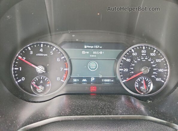 5XYP54HC0MG127420 2021 KIA TELLURIDE Burgundy ხელსაწყოთა პანელის ხედი