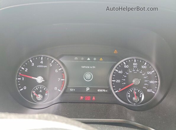 5XYP54HC1LG027454 2020 KIA TELLURIDE White ხელსაწყოთა პანელის ხედი