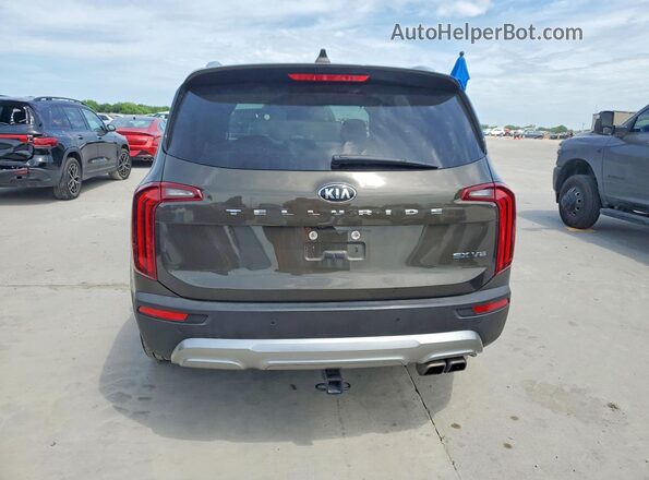 5XYP54HC1LG041127 2020 KIA TELLURIDE Brown უკანა ხედი