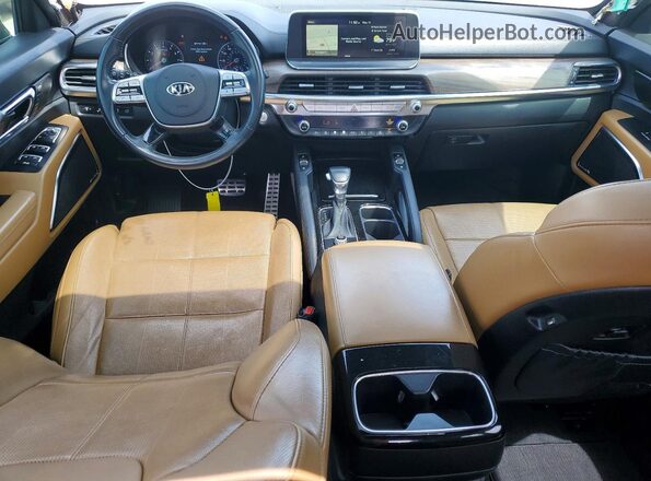 5XYP54HC1LG041127 2020 KIA TELLURIDE Brown წინა პანელის ხედი