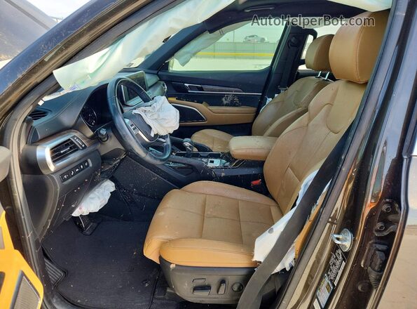 5XYP54HC1NG203728 2022 KIA TELLURIDE Серый Вид салона спереди