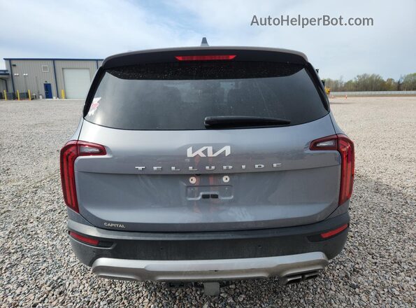 5XYP54HC2NG265848 2022 KIA TELLURIDE Серый Вид сзади