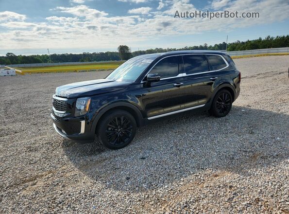 5XYP54HC6LG025392 2020 KIA TELLURIDE Black Առջևի ձախ երեք քառորդ տեսարան