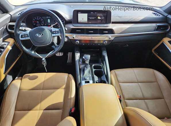 5XYP54HC6LG025392 2020 KIA TELLURIDE Black Առջևի վահանակի տեսք