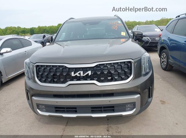 5XYP5DGC2PG329570 2023 KIA TELLURIDE Brown Widok zestawu wskaźników