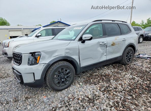 5XYP5DGC2RG489306 2024 KIA TELLURIDE Gray Vista tres cuartos delantera izquierda