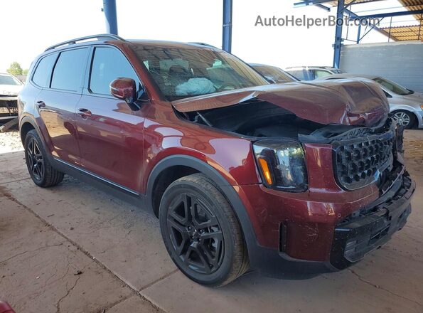5XYP5DGC9RG546469 2024 KIA TELLURIDE Бордовый Передняя правая четверть