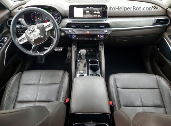 5XYP5DHC0LG032290 2020 KIA TELLURIDE Black Widok deski rozdzielczej