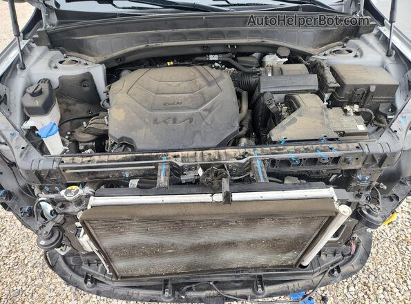 5XYP5DHC4NG264166 2022 KIA TELLURIDE Gray Widok komory silnika