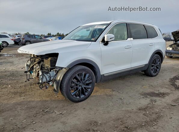 5XYP5DHC7LG022355 2020 KIA TELLURIDE White Vista tres cuartos delantera izquierda