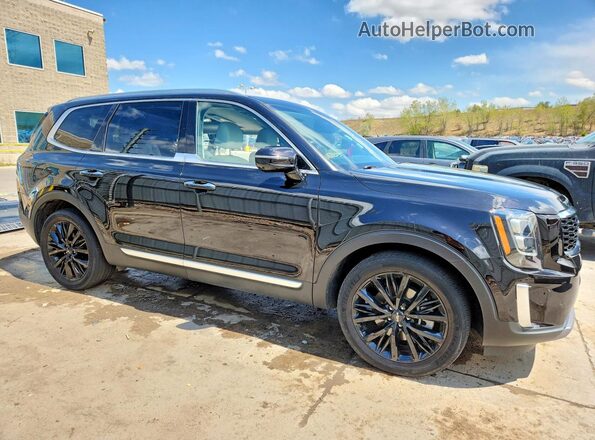 5XYP5DHC7NG308807 2022 KIA TELLURIDE Черный Передняя правая четверть