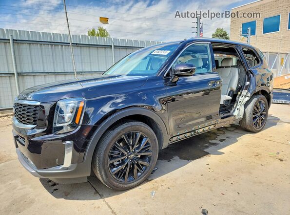 5XYP5DHC7NG308807 2022 KIA TELLURIDE Черный Передняя левая четверть