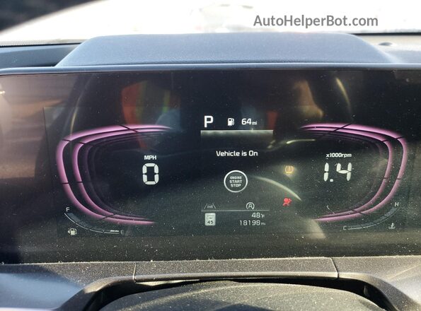 5XYP64GC2RG531065 2024 KIA TELLURIDE Charcoal Вид щитка приладів