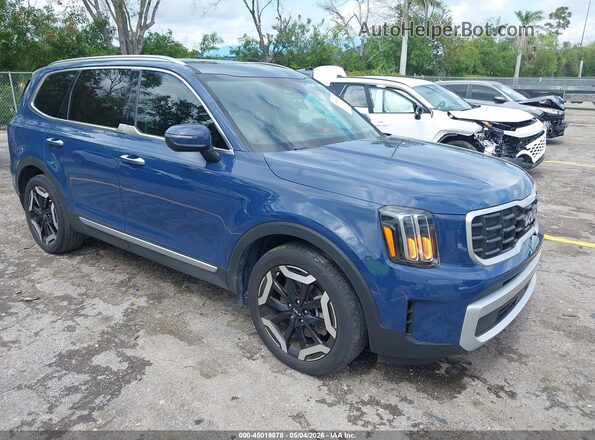 5XYP64GC5RG532730 2024 KIA TELLURIDE Синий Передняя правая четверть