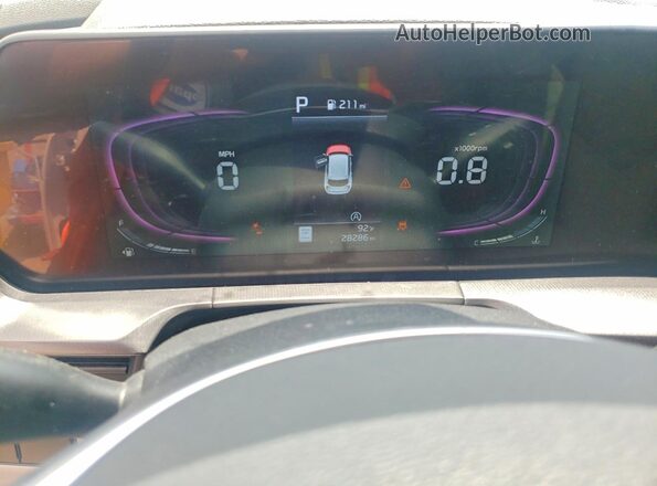 5XYP64GC6RG512499 2024 KIA TELLURIDE White Instrument cluster view