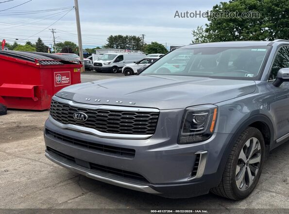 5XYP64HC0LG065187 2020 KIA TELLURIDE Серый Передняя левая четверть