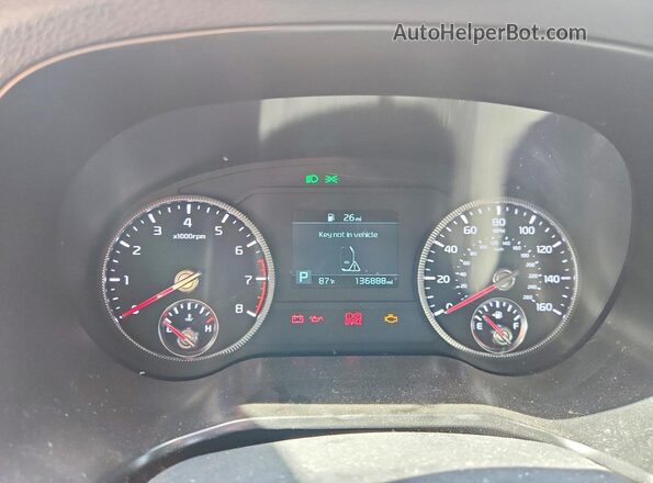 5XYP64HC0LG095967 2020 KIA TELLURIDE White Vista del cuadro de instrumentos