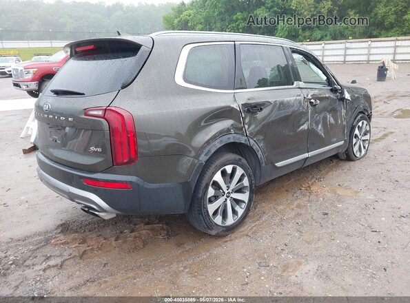 5XYP64HC5LG032959 2020 KIA TELLURIDE Коричневый Задняя правая четверть