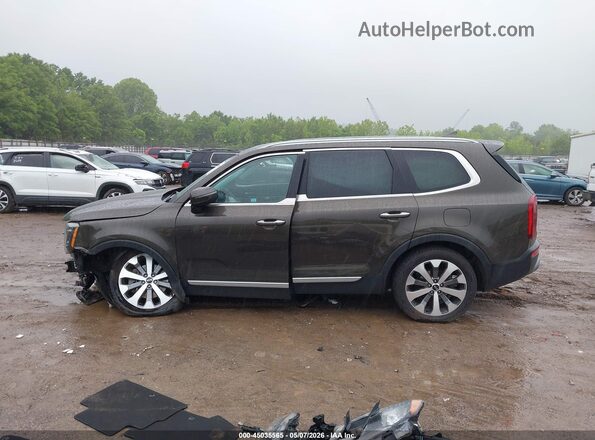 5XYP64HC5LG032959 2020 KIA TELLURIDE Коричневый Панорамный вид салона 360°