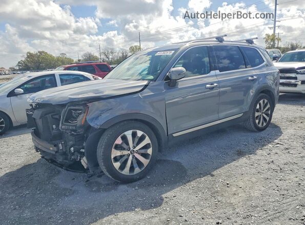 5XYP64HC7LG032767 2020 KIA TELLURIDE Серый Передняя левая четверть