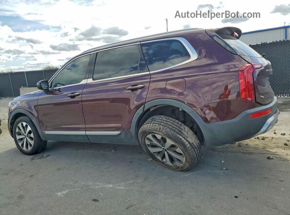 5XYP64HC8LG039209 2020 KIA TELLURIDE Бордовый Задняя левая четверть