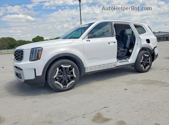 5XYP6DGC7RG465970 2024 KIA TELLURIDE White წინა მარცხენა ხედი სამი მეოთხედიდან
