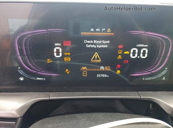5XYP6DGC7RG544863 2024 KIA TELLURIDE White Widok zestawu wskaźników