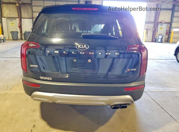 5XYP6DHC1LG055543 2020 KIA TELLURIDE Black Вид ззаду