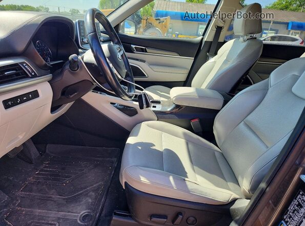 5XYP6DHC5LG011156 2020 KIA TELLURIDE Charcoal Вид салону спереду