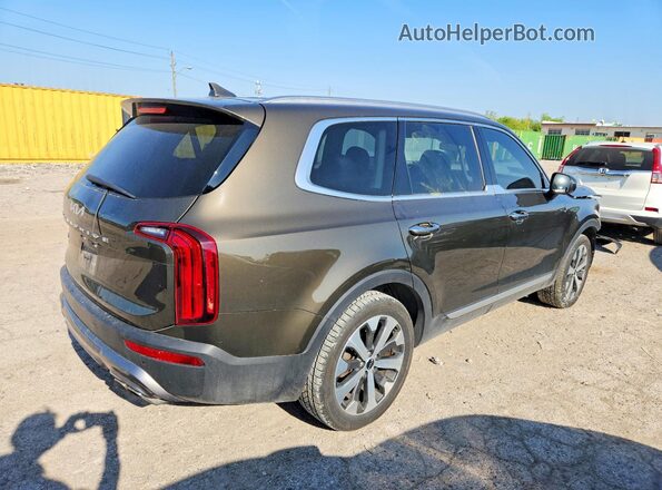 5XYP6DHC5NG315624 2022 KIA TELLURIDE Зеленый Задняя правая четверть