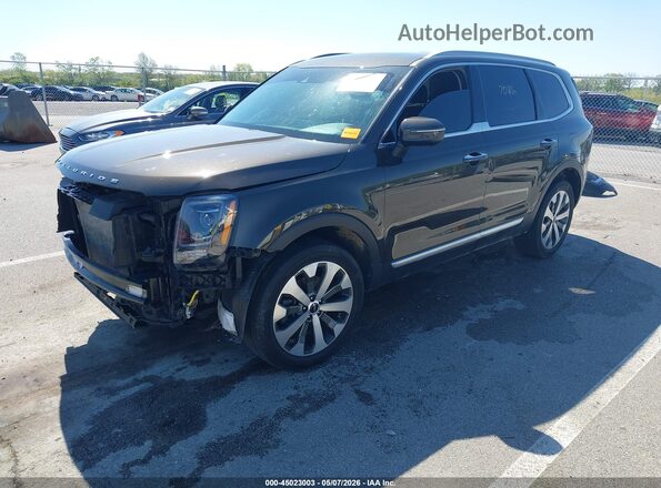 5XYP6DHC7NG317522 2022 KIA TELLURIDE Коричневый Передняя левая четверть