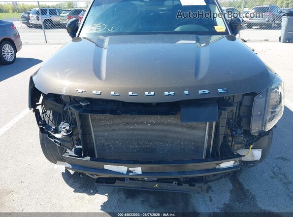 5XYP6DHC7NG317522 2022 KIA TELLURIDE Коричневый Вид спереди