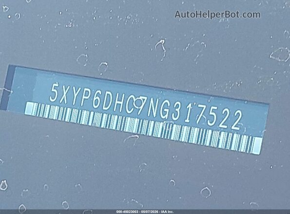 5XYP6DHC7NG317522 2022 KIA TELLURIDE Коричневый Вид подкапотного пространства