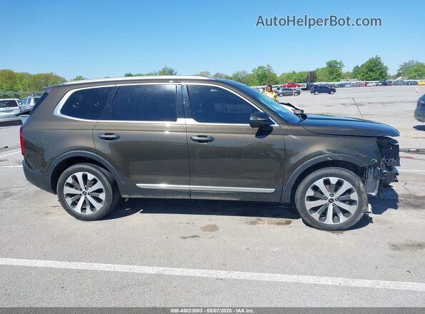 5XYP6DHC7NG317522 2022 KIA TELLURIDE Коричневый Панорамный вид салона 360°