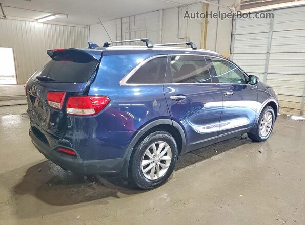 5XYPG4A32GG062613 2016 KIA SORENTO Blue Задня права чверть