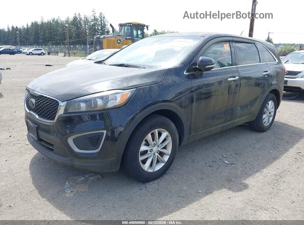 5XYPG4A36GG061237 2016 KIA SORENTO Черный Передняя левая четверть