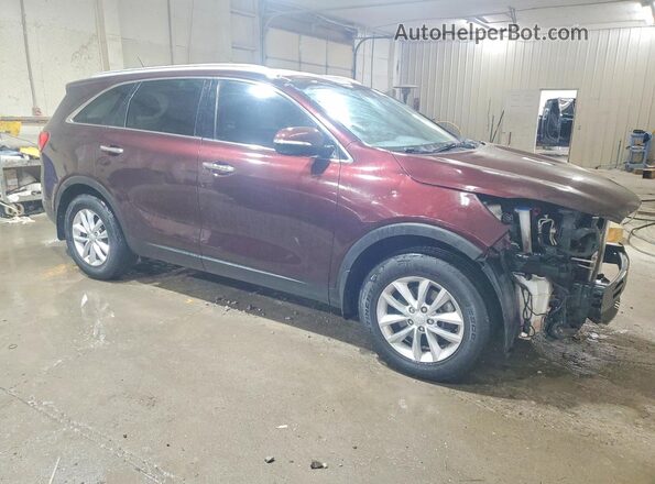 5XYPG4A36GG080581 2016 KIA SORENTO Бордовый Передняя правая четверть