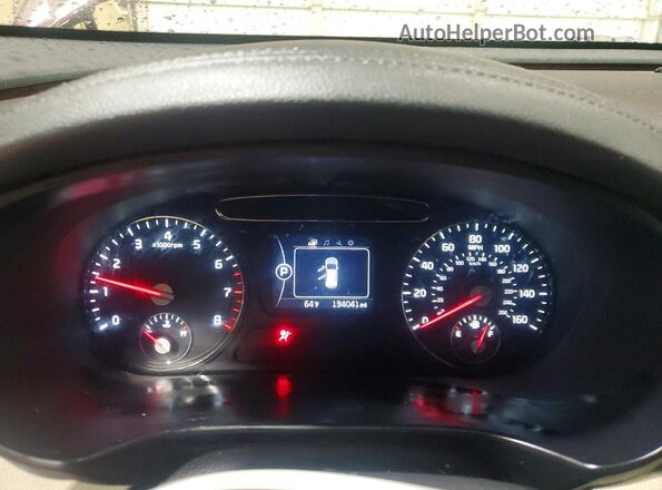 5XYPG4A36GG080581 2016 KIA SORENTO Бордовый Вид щитка приборов
