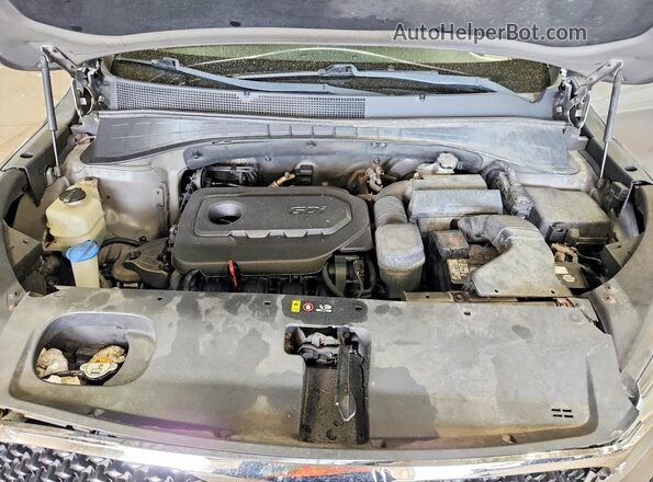5XYPG4A39GG057733 2016 KIA SORENTO Gray Vista del compartimento del motor