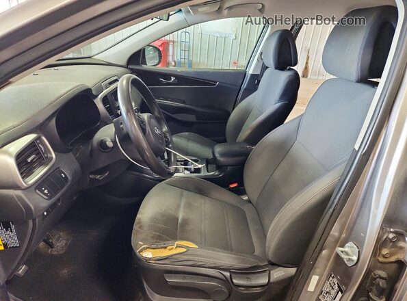 5XYPG4A39GG057733 2016 KIA SORENTO Gray Vista interior delantera