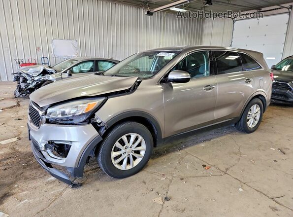 5XYPG4A39GG057733 2016 KIA SORENTO Gray Vista tres cuartos delantera izquierda