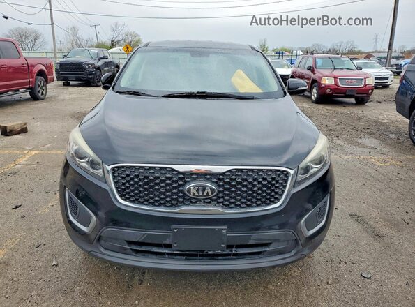 5XYPG4A39GG111144 2016 KIA SORENTO Black Вид спереду