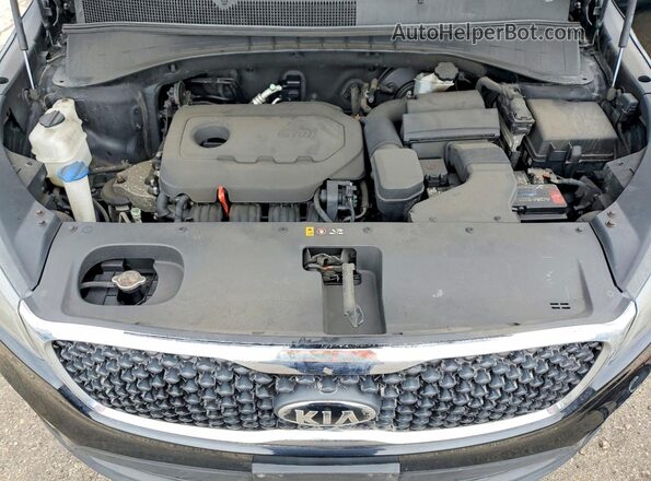 5XYPG4A39GG111144 2016 KIA SORENTO Black Вид підкапотного простору