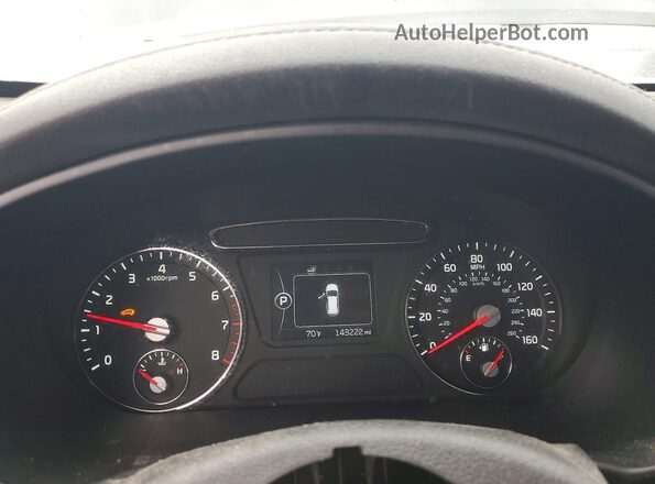 5XYPG4A39GG111144 2016 KIA SORENTO Black Вид щитка приладів