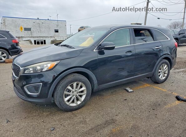 5XYPG4A39GG111144 2016 KIA SORENTO Black Передня ліва чверть