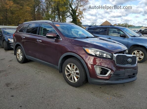 5XYPG4A39GG120944 2016 KIA SORENTO Maroon Передня права чверть