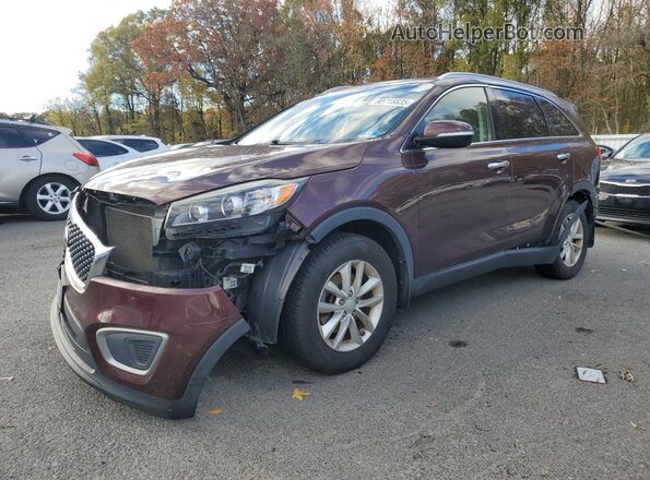 5XYPG4A39GG120944 2016 KIA SORENTO Maroon Передня ліва чверть