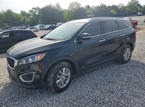 5XYPGDA30GG033174 2016 KIA SORENTO Черный Передняя левая четверть