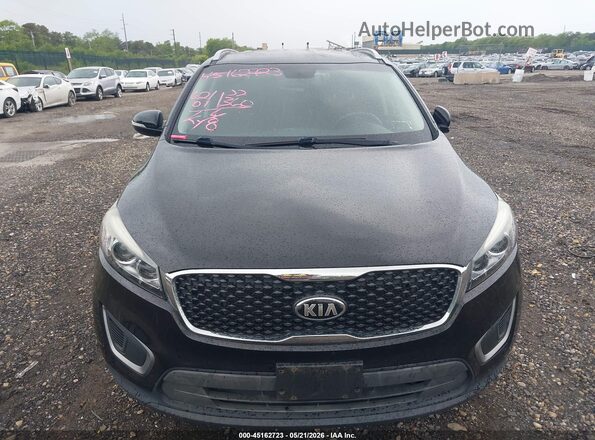 5XYPGDA36GG102689 2016 KIA SORENTO Black Widok zestawu wskaźników