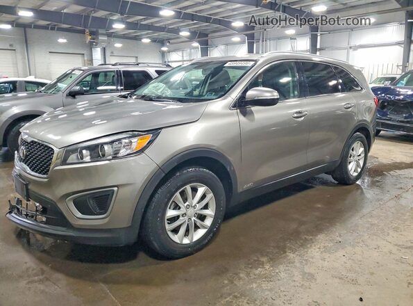 5XYPGDA38GG037604 2016 KIA SORENTO Silver Front left